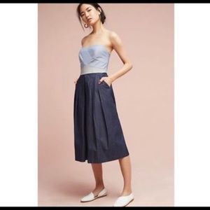 Anthropologie Elevenses Mirabelle Culotte Jumpsuit